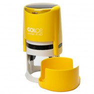 Оснастка для круглой печати Colop Printer R40 диаметр 40 мм, желтый корпус (карри), пластиковая