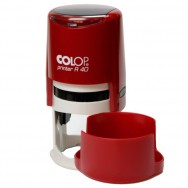 Оснастка для круглой печати Colop Printer R40 диаметр 40 мм, красный корпус (чили), пластиковая