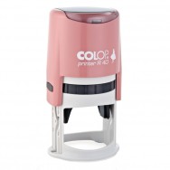 Оснастка для круглой печати Colop Printer R40 диаметр 40 мм, нежно-розовый корпус, пластиковая
