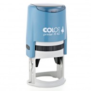 Оснастка для круглой печати Colop Printer R40 диаметр 40 мм, голубой корпус, пластиковая