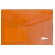 Папка на кнопке B7 Leo 6138 145х105мм, 2 цвета ассорти, пластик 180 мкм, 490768