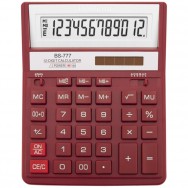 Калькулятор настольный 12р Brilliant BS-777RD профессиональный, красный корпус 157х200х31мм