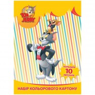 Картон цветной А4 Cool4School TJ02200 "Tom and Jerry" 10листов, 10цветов
