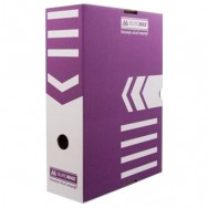 Короб архивный BuroMax 10см фиолетовый, гофрокартон 250x352x100 BM.3261-07