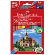 Карандаши  цветные 36 цветов Faber Castell "Красная линия"+ точилка 120136