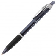 Ручка шариковая Optima 17128-01 "Cruise" автоматическая, черная, прозрачный корпус, 0,5мм