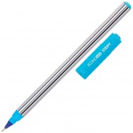Ручка шариковая Economix E10198-02 STRIPY синяя, масляная, 0,7мм