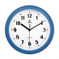 Часы настенные Fuda JL2011 BK круглые, белый циферблат с черной окантовкой, 245 x 245 x 43 мм