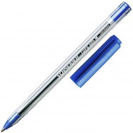 Ручка шариковая Schneider TOPS 505 M синяя, прозрачный корпус, 1,0мм, S150603