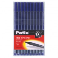 Ручка линер Patio TRIO 19538PTR фиолетовый, 0,4мм