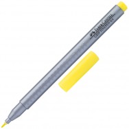 Ручка линер Faber Castell 151606 "Grip Fine Pen" желтый хром, 0,4мм