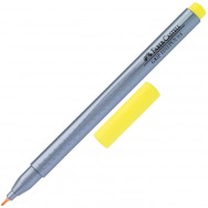 Ручка линер Faber Castell 151607 "Grip Fine Pen" желтый, 0,4мм