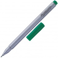Ручка линер Faber Castell 151663 "Grip Fine Pen" изумрудная зелень, 0,4мм