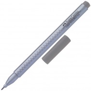 Ручка линер Faber Castell 151672 "Grip Fine Pen" теплый серый, 0,4мм