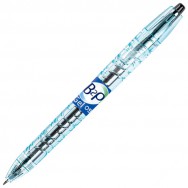 Ручка гелевая Pilot BL-B2P-5-B-BG-FF "Bottle 2 Pen (B2P)" автоматическая, черная, 0,5мм