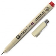 Ручка линер Sakura PIGMA® Micron 04 0.4мм красная XSDK04-19