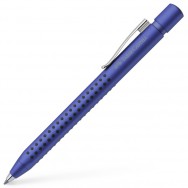 Ручка шариковая Faber Castell Grip 2011 144153M автоматическая, синяя, корпус синий металлик, 1,0мм