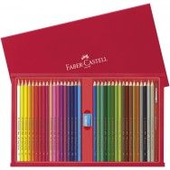Карандаши  акварельные 35 цветов Faber Castell 114415 деревянная коробка, с точилкой и кисточкой