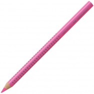 Маркер текстовыделитель  Faber Castell 114828 Jumbo Grip Neon розовый, сухой, трехгранный, 1-5мм