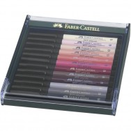 Ручка-кисточка капиллярная Faber Castell PITT® ARTIST PEN 267424 "BRUSH" набор SKIN 12 цветов
