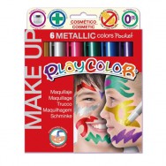Краски для грима  6 цветов PLAYCOLOR Make Up metallic pocket, 6x 5гр, 01011