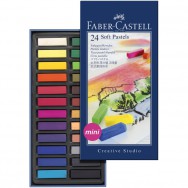 Пастель мягкая 24 цв. Faber-Castell 128224 Creative Studio 35мм, в картонной упаковке