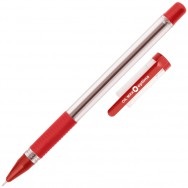 Ручка шариковая Optima 15644-03 "OIL MAX" красная, масляная, рез.грип, 0,7мм
