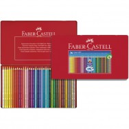 Карандаши  акварельные 36 цветов Faber Castell Grip 2001 трехгранные, мет. коробка 112435