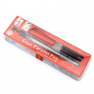 Ручка для каллиграфии Pilot "Parallel Pen" 1,5мм перьевая, черный+красный картридж, FP3-15N-SS