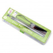 Ручка для каллиграфии Pilot "Parallel Pen" 3,8мм перьевая, черный+красный картридж, FP3-38