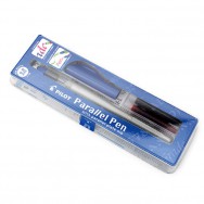 Ручка для каллиграфии Pilot "Parallel Pen" 6,0мм перьевая, черный+красный картридж, FP3-60N-SS