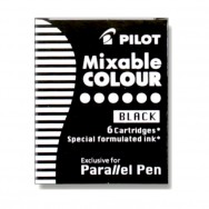 Чернильный картридж Pilot IC-P3-S6-B 6штук черный в коробке (для ручек Parallel Pen)