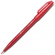 Ручка-кисточка Pentel BRUSH SIGN PEN® SES15C-B красная