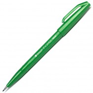 Ручка-кисточка Pentel BRUSH SIGN PEN® SES15C-D зеленый