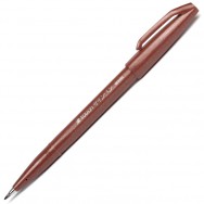 Ручка-кисточка Pentel BRUSH SIGN PEN® SES15C-E коричневый