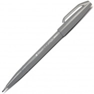 Ручка-кисточка Pentel BRUSH SIGN PEN® SES15C-N серый