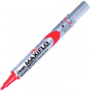 Маркер для досок Pentel MAXIFLO MWL5S-B красный, 1,1-2,2мм, с подкачкой чернил