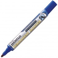 Маркер перманентный Pentel MAXIFLO NLF50-C синий, 1,5-4,5мм, круглый, с подкачкой чернил
