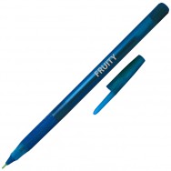 Ручка шариковая Economix 10210-02 FRUITY синяя, корпус ассорти, масляная, 0,7мм