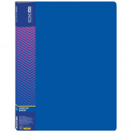 Папка на  10 файлов Economix 30601-02 синяя, пластик 550мкм