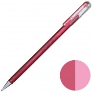 Ручка гелевая Pentel HYBRID DUAL METALLIC "К110-DРX" двухцветная, розовый/розовый металлик, 1,0мм