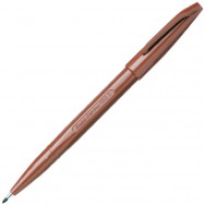 Ручка капиллярная Pentel SIGN PEN® S520-E коричневая, 2.0мм