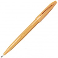 Ручка капиллярная Pentel SIGN PEN® S520-Y охра желтая, 2.0мм