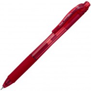Ручка гелевая Pentel EnerGel--X "BLN105-B" автоматическая, красная, 0,5мм