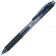 Ручка гелевая Pentel EnerGel--X "BLN105-A" автоматическая, черная, 0,5мм