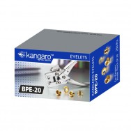 Клепки (люверсы) Kangaro ВРЕ-20 для дырокола Kangaro EP-20 золотистые, 250шт
