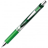 Ручка гелевая Pentel EnerGel "BL77-D" автоматическая, зеленая, 0,7мм