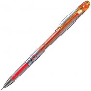 Ручка гелевая Pentel Slicci "BG 207-F1" оранжевая, 0,7мм