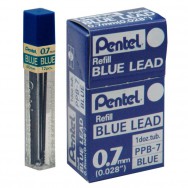 Грифель 0,7 Pentel Colour lead синий 12шт, PPB-7