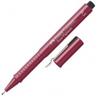 Ручка линер Faber Castell 166521 "Eco Pigment" красная, 0,5мм